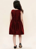 A.T.U.N. (ALL THINGS UBER NICE) Girls Sequined Party Dress Maroon-Gold
