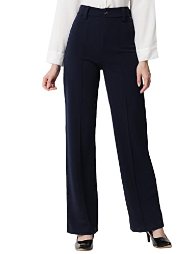 KOTTY Womens Regular Casual Pants (KTTWOMENSPANT151_Navy Blue_32)