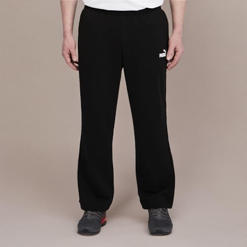 PUMA Mens Essentials Fleece (Available In Big And Tall Sizes) Sweatpants, Cotton Black, XX-Small US