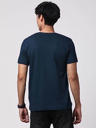 ADRO Mens Believe in Your Self Printed T-Shirt (R22-M-BEL-SB_Teal_XL)