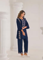 SHIENZY Ethnic Co-Ord Set | Casual Pant Top for Women | Fancy Kurta Set | Full Dress Pair | Stylish Kurti Outfit | Co-Ordination