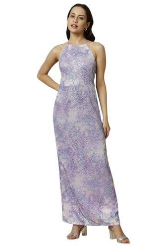 Allen Solly Women Regular Fit Sleeveless Party Round Neck Jumpsuit