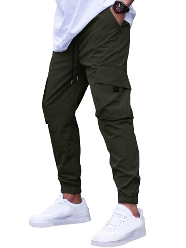 Tagdo MenS Classic Track Pants (Pant-5157-Olive-36_Olive