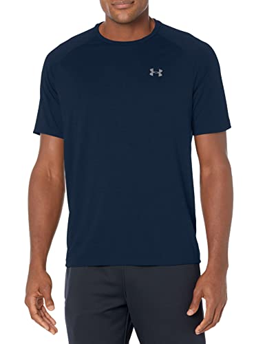 Under Armour Mens Tech 20 Short-Sleeve T-Shirt , Academy Blue (408)graphite , Large Tall