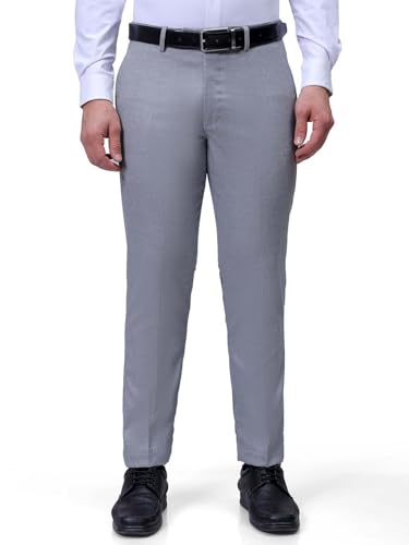 The Indian Garage Co Mens Slim Fit Checkered Formal Trousers Pants