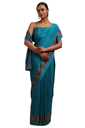 Soch Women Solid Saree with Thread Work