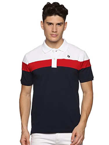 ADRO Premium Polo T-Shirt for Men (PN23-S5-WHRDNB-WH_White_XL)