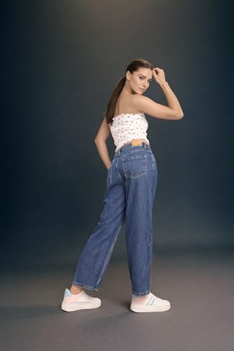 Inkd WomenS Relaxed Jeans (Inkss25Wjn-607_Denim Divine