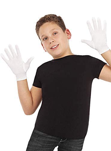 Rainox Pack Of 3 White Cotton Kids Hand Gloves Washable & ReUsable Protective Cotton Hand Gloves For Boys And Girls || Protecti 3