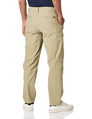 UNIONBAY mens Rainier Lightweight Comfort Travel Tech Chino Hiking Pants, Khaki, 40W x 30L US