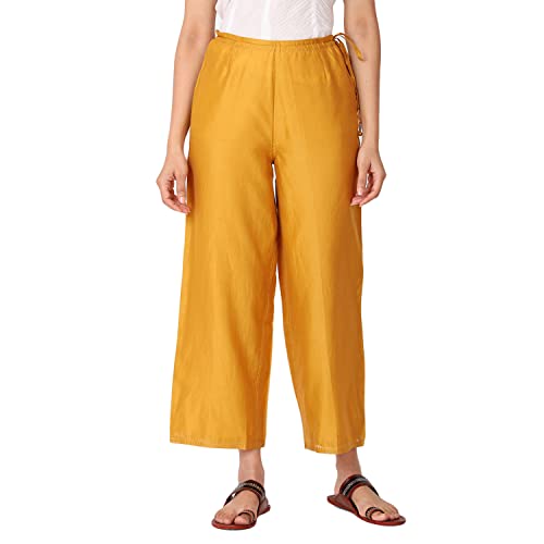 Fabindia WomenS Regular Pants Mustard_S