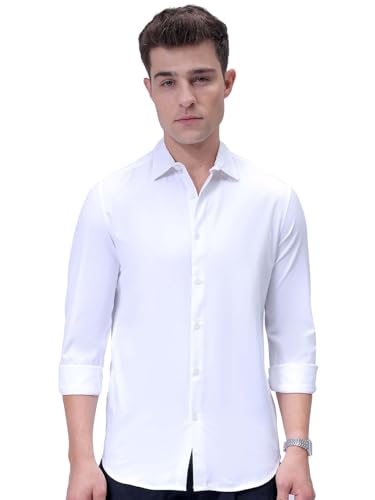 The Indian Garage Co Mens Solid Slim Fit Shirt