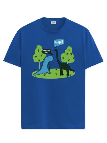 ADRO T Shirts for Boys & Girls | Dinosaur Roar Printed T-Shirt | Ages 3-14 | 100% Cotton Round Neck Tshirt for Boys |KRN-L2-ROAR