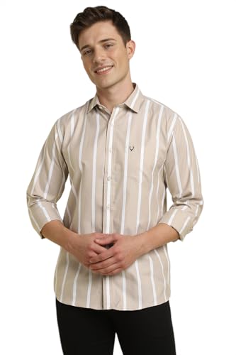 Allen Solly Men Slim Fit Striped Casual Full Sleeve Shirt