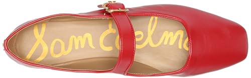 Sam Edelman Women's Michaela Mary Jane Flat Scarlet 6.5 Medium