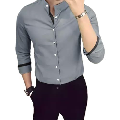 Tee Projekt Casual Cotton Long Sleeve Shirt for Men Formal Wear Regular Wear