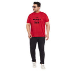 Bigbanana MenS Ragular Fit Round Neck (Anota,Red,5Xl)