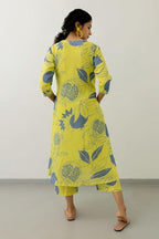 ANNI DESIGNER Womens Rayon Blend Straight Printed Kurta with Palazzo (ANAAR-Green-NV_XXL_Green_XX-Large)