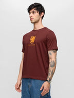 The Souled Store Harry Potter: Gryffindor Men And Boys Round Neck Maroon Graphic Printed Regular Fit Cotton T-Shirts