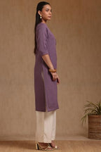 Soch WomenS Cotton Regular Kurta (Cws5Ku61163_Purple