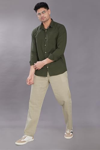 Divisive MenS Solid Slim Fit Shirt