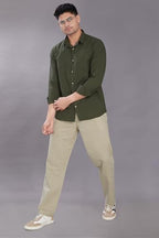 Divisive MenS Solid Slim Fit Shirt