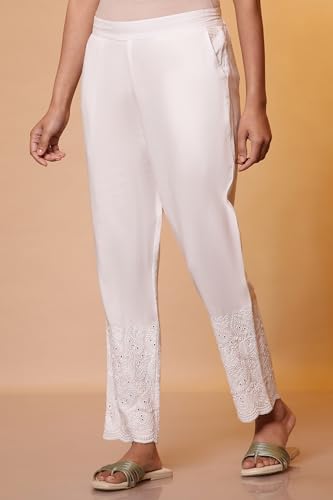 Aurelia Womens Slim Trousers (24FEA60343_White