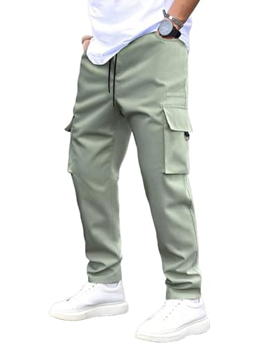 ANNI DESIGNER Mens Pure Cotton Casual Regular Fit Cargo with 4 Pockets (Kargo Pista-VKS01_S_Pista_Small)