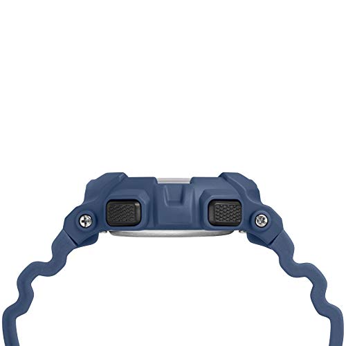 Timex Unisex TW5M23500 DGTL Mako Digital 44mm Blue/Gold-Tone Silicone Strap Watch