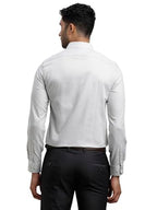 Turtle Men 100% Cotton Slim Fit Full Sleeve Grey Formal Shirt