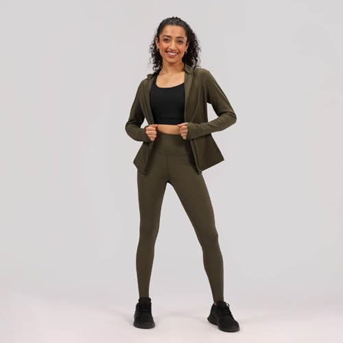 BlissClub The Ultimate Leggings Lite, Ankle Length Tights for Women for Gym, Yoga and Workout with High Waist,Regular Variant