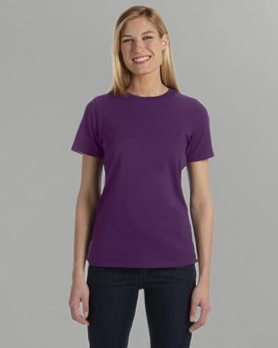 Bella Canvas B6400 Missy Jersey Short Sleeve Tee44; Team Purple - Large