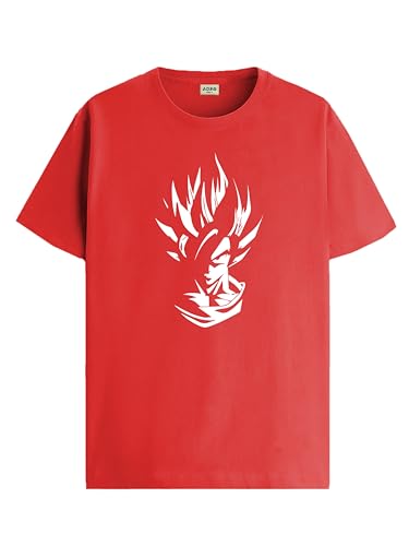 ADRO Tshirt for Men | Printed T Shirt for Men | 100% Cotton T-Shirt |Printed T Shirt | T-Shirts | RN24-GOK-RD-L Red