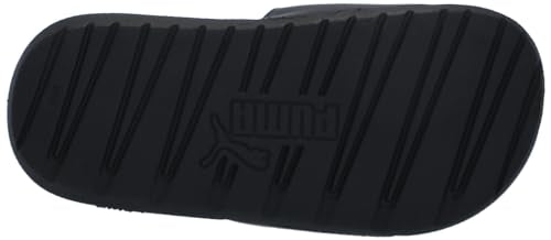 PUMA Cool Cat Sandal Slides Sandal Slides, Black White-for All Time Red, 6 US Unisex Big Kid