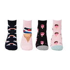 Bonjour Designer/Funky/Casual Ankle Length Socks For Kids-Girls