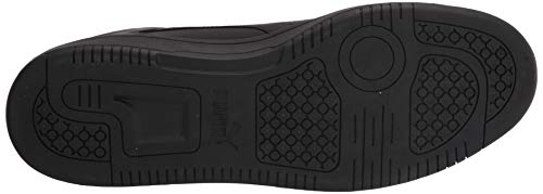 PUMA Men's REBOUND LAYUP NUBUCK Sneaker, Puma Black-Puma Black-CASTLEROCK, 11.5