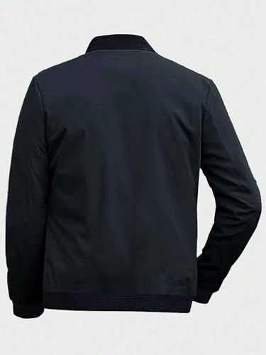 Noble Monk Bomber Jacket For Men | Mens Quilted Standard Length Jacket | Full Sleeve Mens Jacket