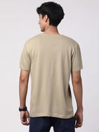 ADRO Mens Royal Bike Design Printed 100% Cotton T-Shirt - Regular Fit, Printed T-Shirts for Men (RN24-RYL-BE_Beige_2XL)