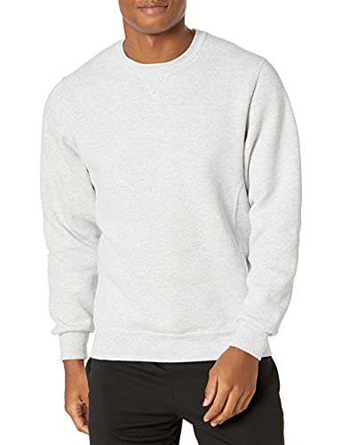 Russell Athletic Mens Dri-Power Fleece Sweatshirt, Ash, Large