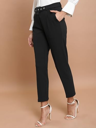 Ketch WomenS Regular Casual Pants (Khp0000007_Black