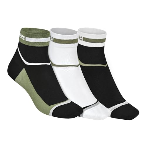 Skechers Men Pack Of 3 Contrast Non Terry Ankle Socks