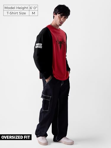 The Souled Store Spider-Man: Radioactive Men Oversized Full Sleeve T-Shirts