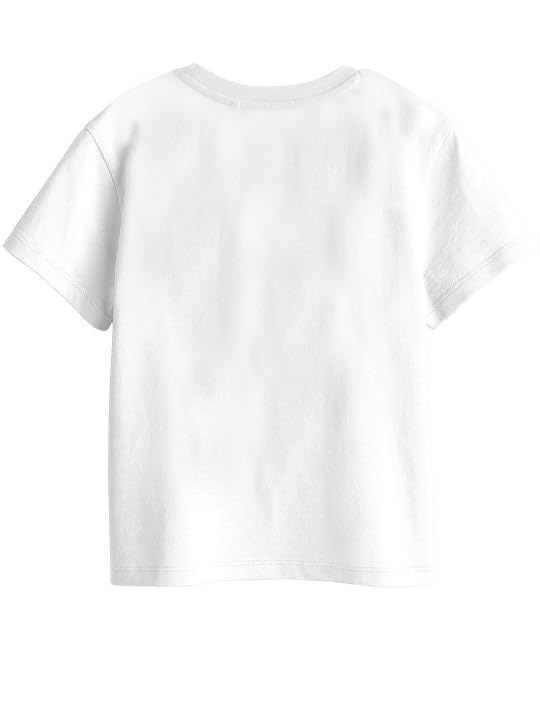 Bon Organik Girls Regular Fit T-Shirt (BON11401_White