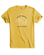 Adro Die With Memories Not With Dreams Mens Printed T-Shirt (M, Light Yellow)
