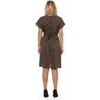 Campus Sutra Cotton Fit And Flare Casual Dress (Ss21Dr_Cswssdr231_L_Coffee_L)