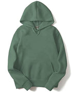 ADRO Men's Cotton Neck Hooded Sweatshirt (H-M-PLN-PT_Pista_S)