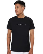 Bewakoof MenS Typography 100% Cotton T-Shirt - Regular Fit, Round Neck, Half Sleeves Black
