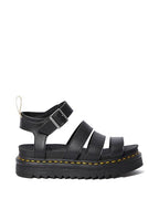 Dr. Martens Women's V Blaire Fisherman Sandal, Black Felix Rub Off, 7