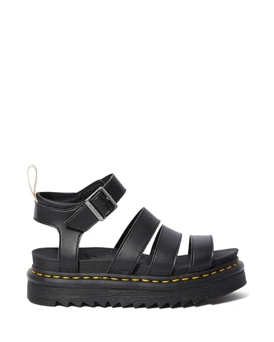 Dr. Martens Women's V Blaire Fisherman Sandal, Black Felix Rub Off, 7