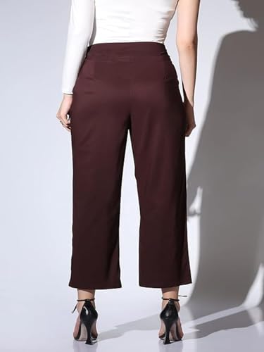 OM SAI LATEST CREATION Trousers for Women || Bi-Stretch Pegged Trousers for Ladies || Solid Stretchable Trousers with Front Pock